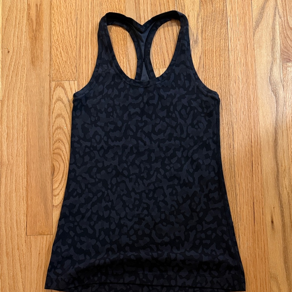 Lululemon Racerback black leopard Women's Tank Top